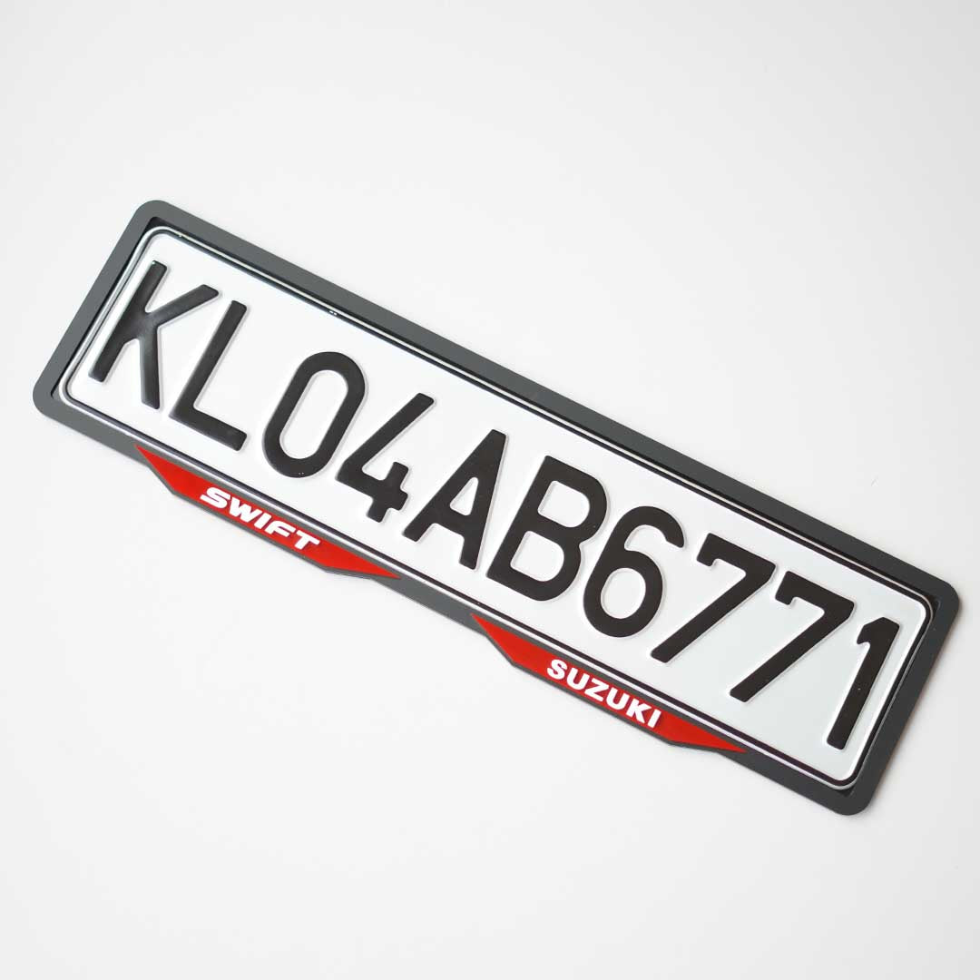 Acrylic Number Plate Car Frame