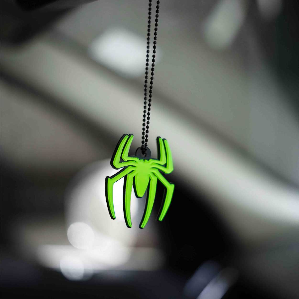 spider man car mirror hanging