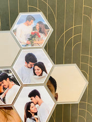 Acrylic Hexagon photo frame
