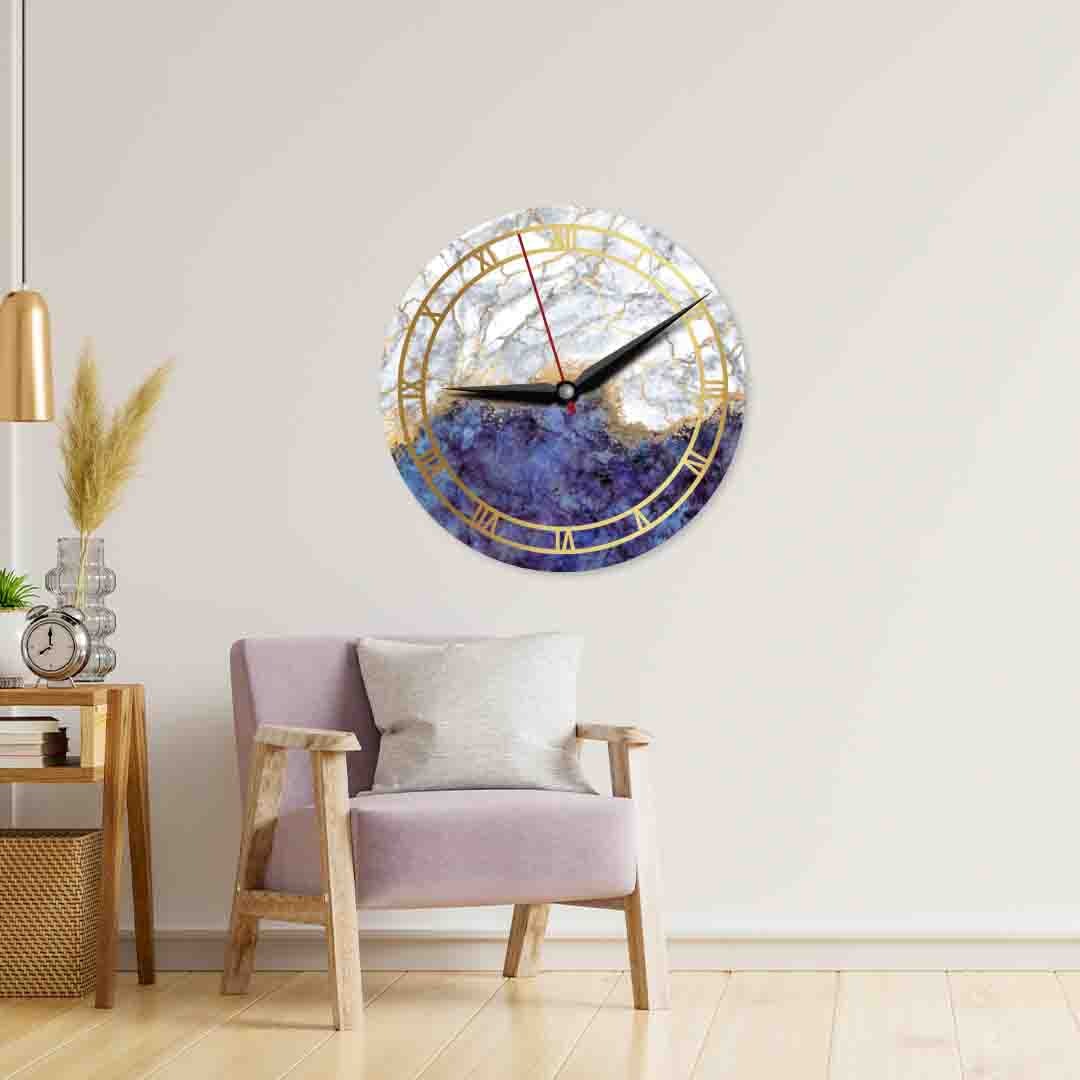 Resin Textured Acrylic Wall Clock