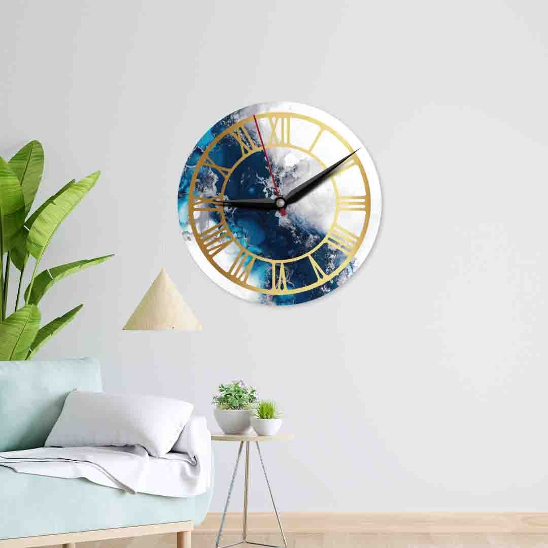 Resin Textured Acrylic Wall Clock