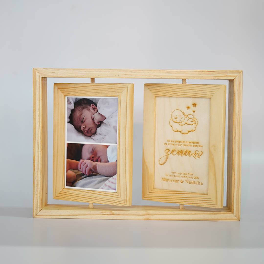 New Born Baby Wooden Photo Frame