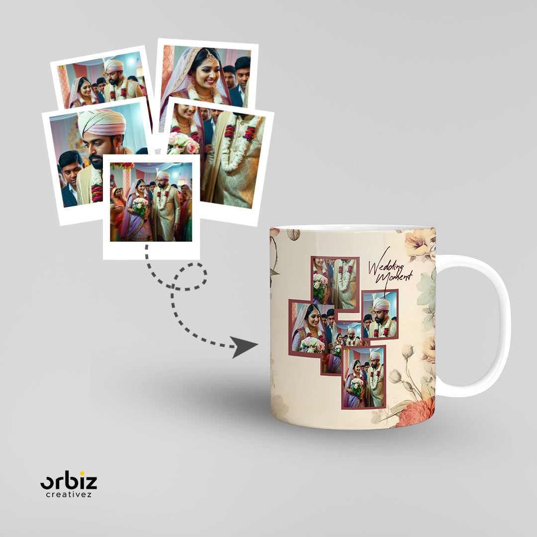 Weddin photo printed mug