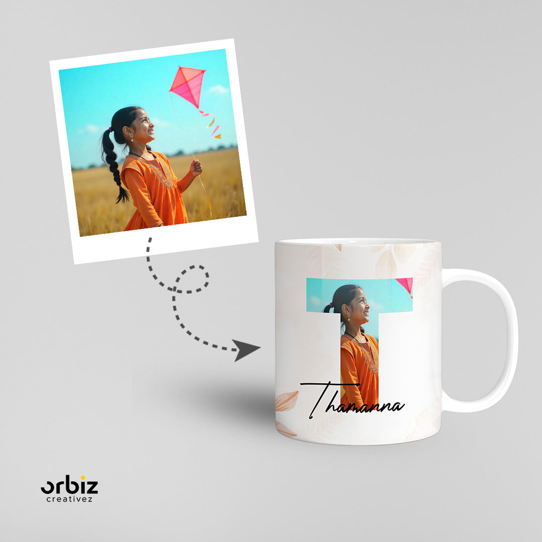 Girl photo printed mug