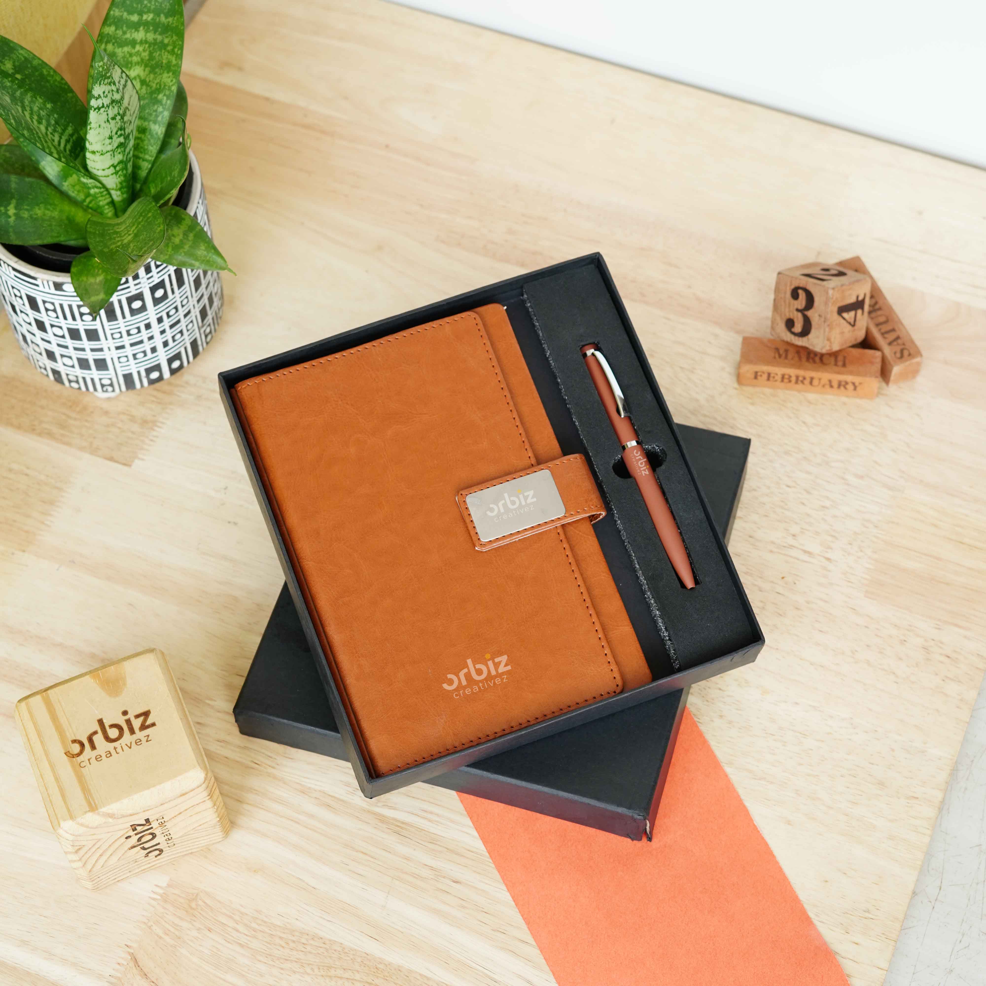 Corporate Gift With NotePad & Pen - Orbiz Creativez