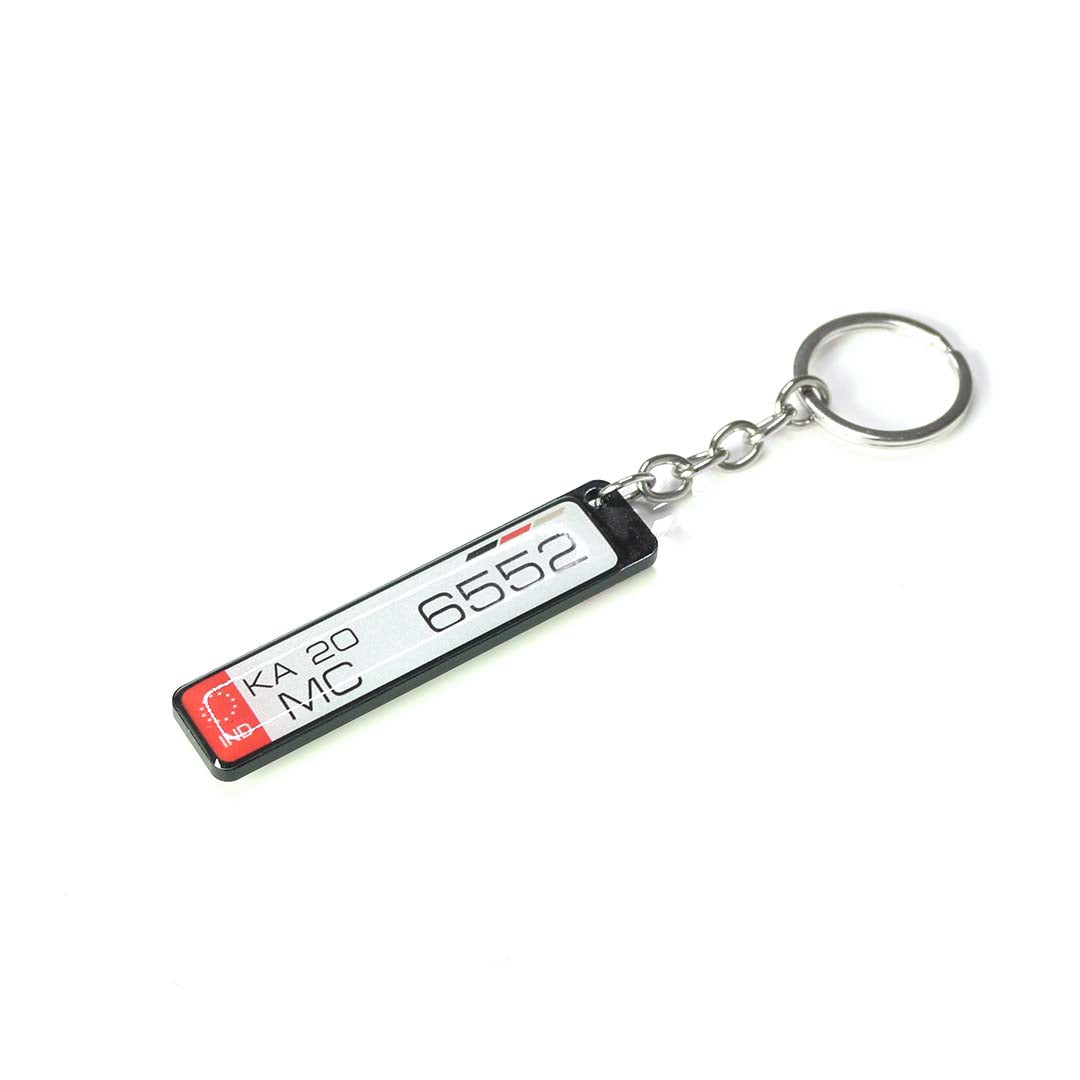 Customized Number Plate Keychain - Orbiz Creativez