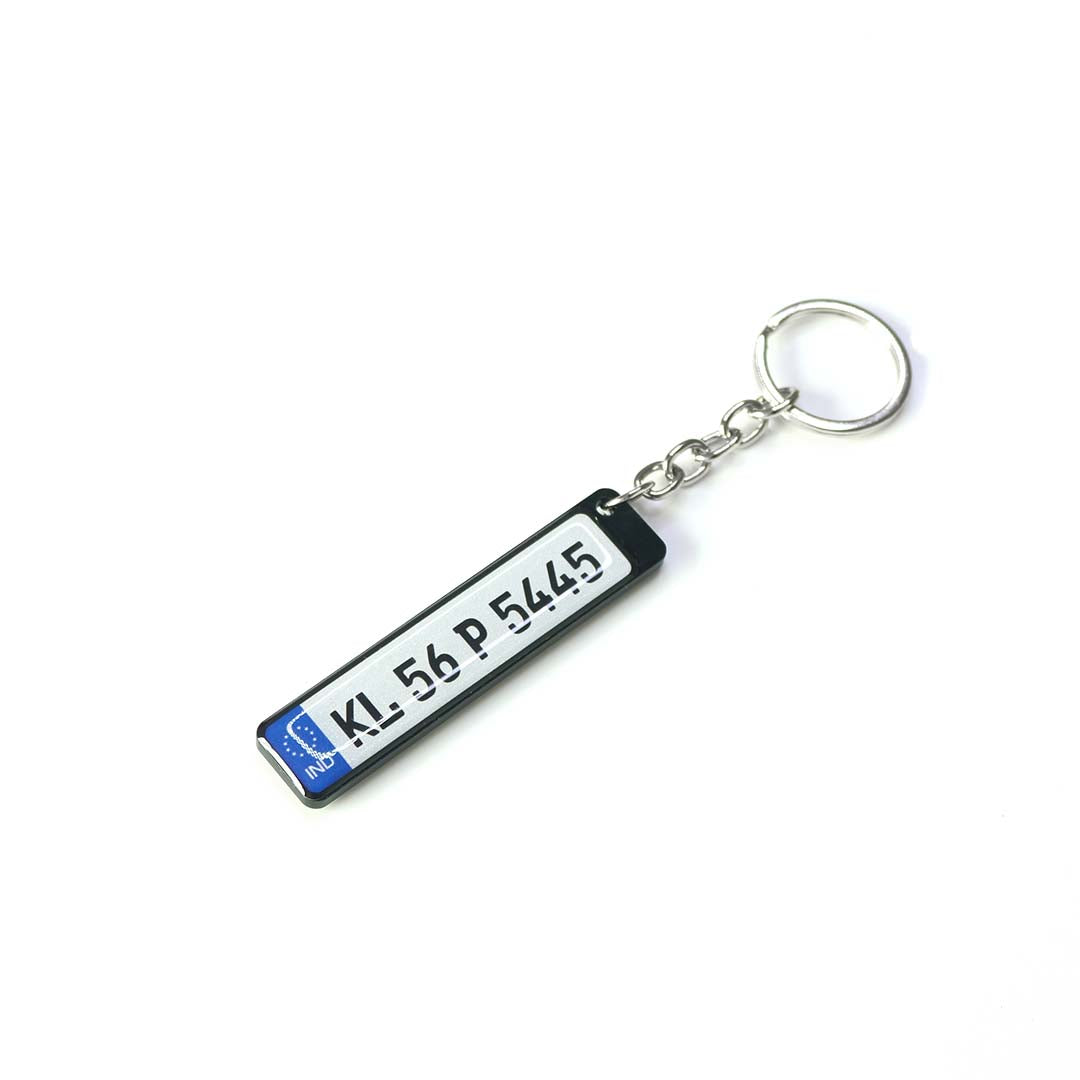 Customized Number Plate Keychain - Orbiz Creativez