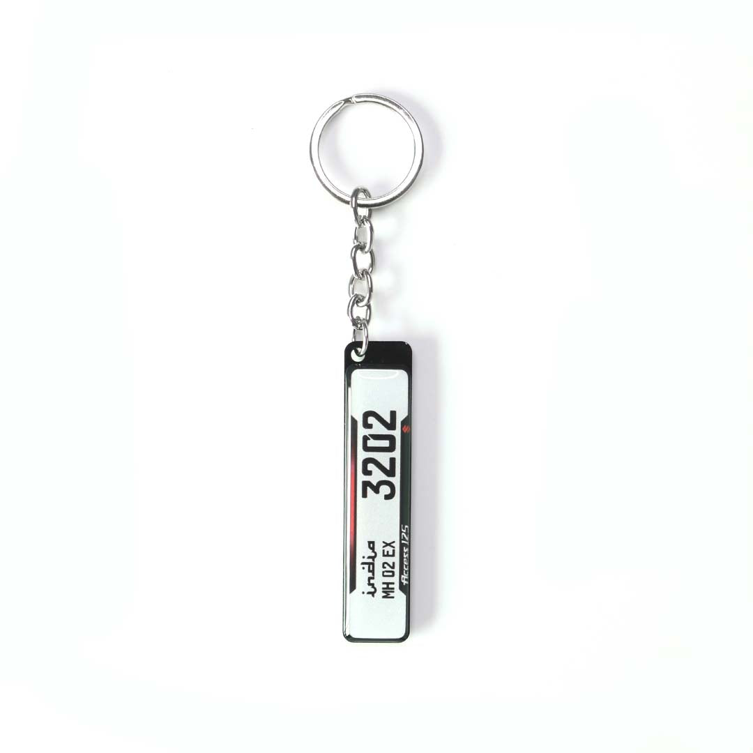 Customized Number Plate Keychain - Orbiz Creativez