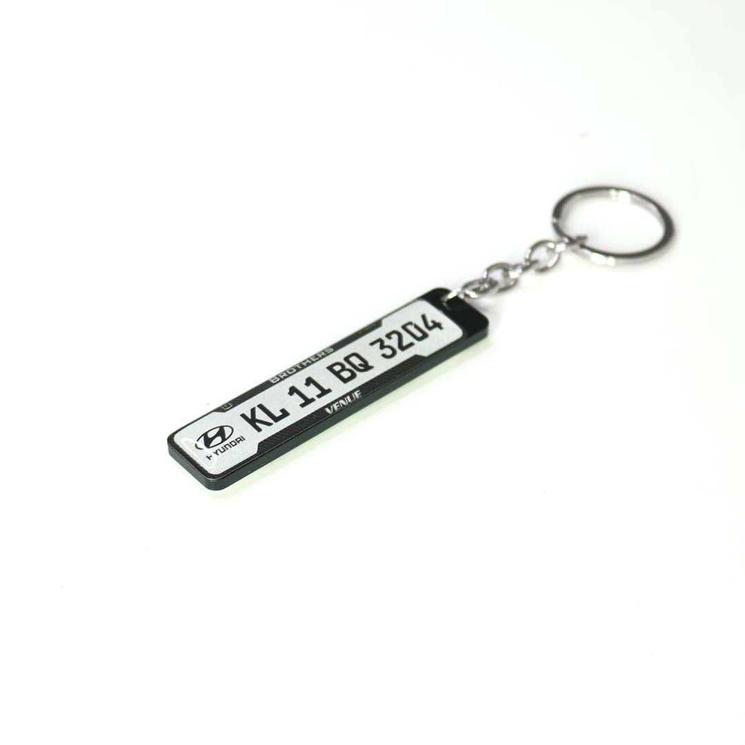 Customized Number Plate Keychain - Orbiz Creativez