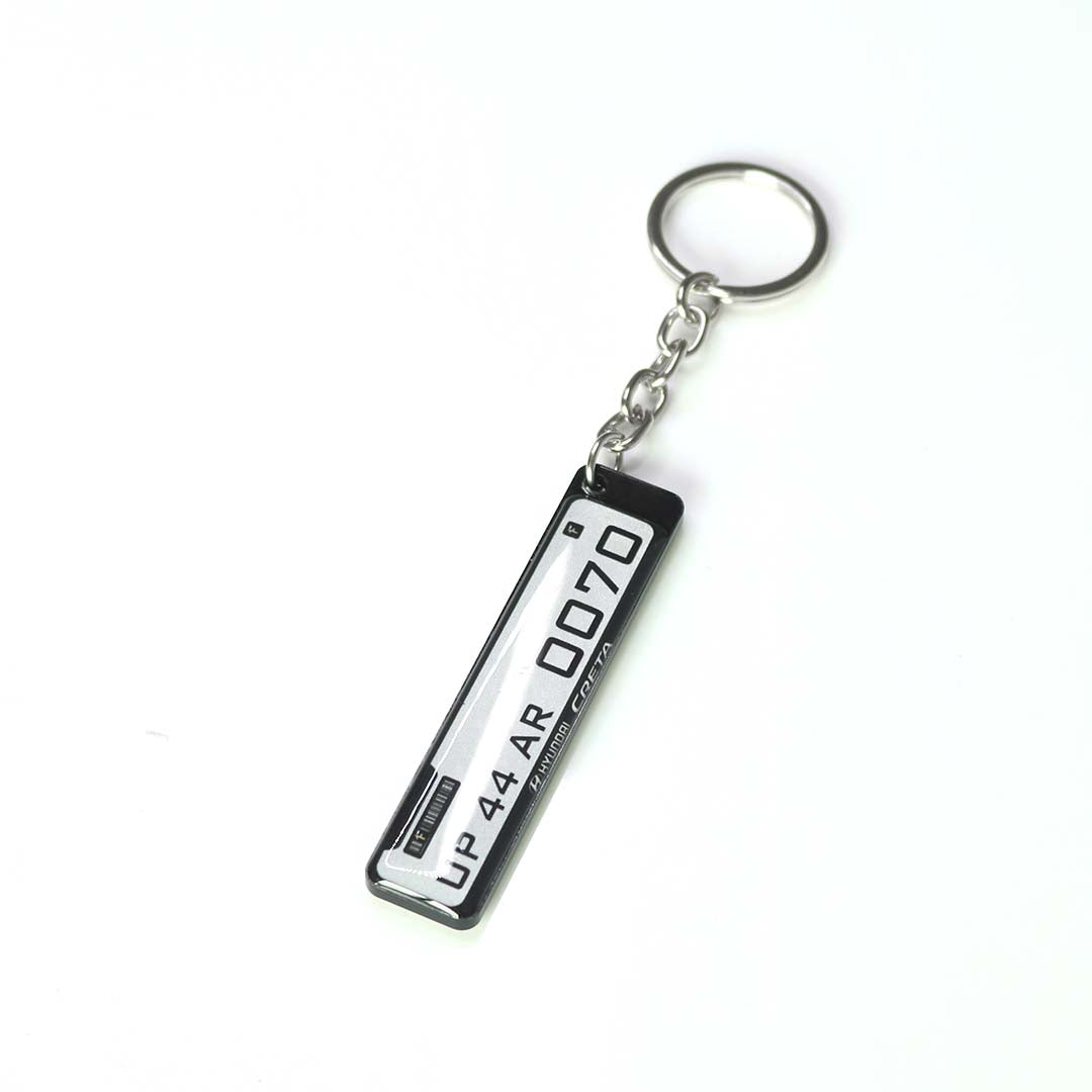 Customized Number Plate Keychain - Orbiz Creativez