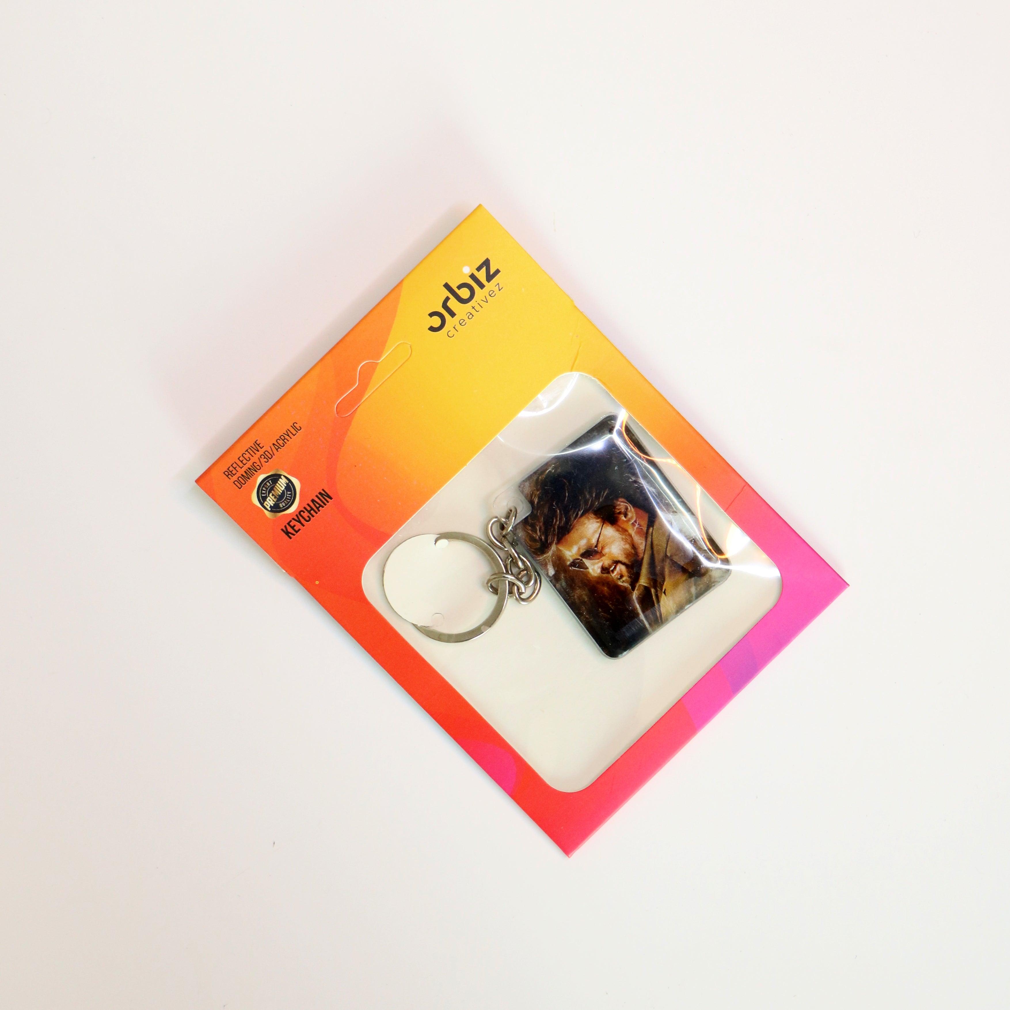 Rajinikanth Photo Printed Keychain - Orbiz Creativez