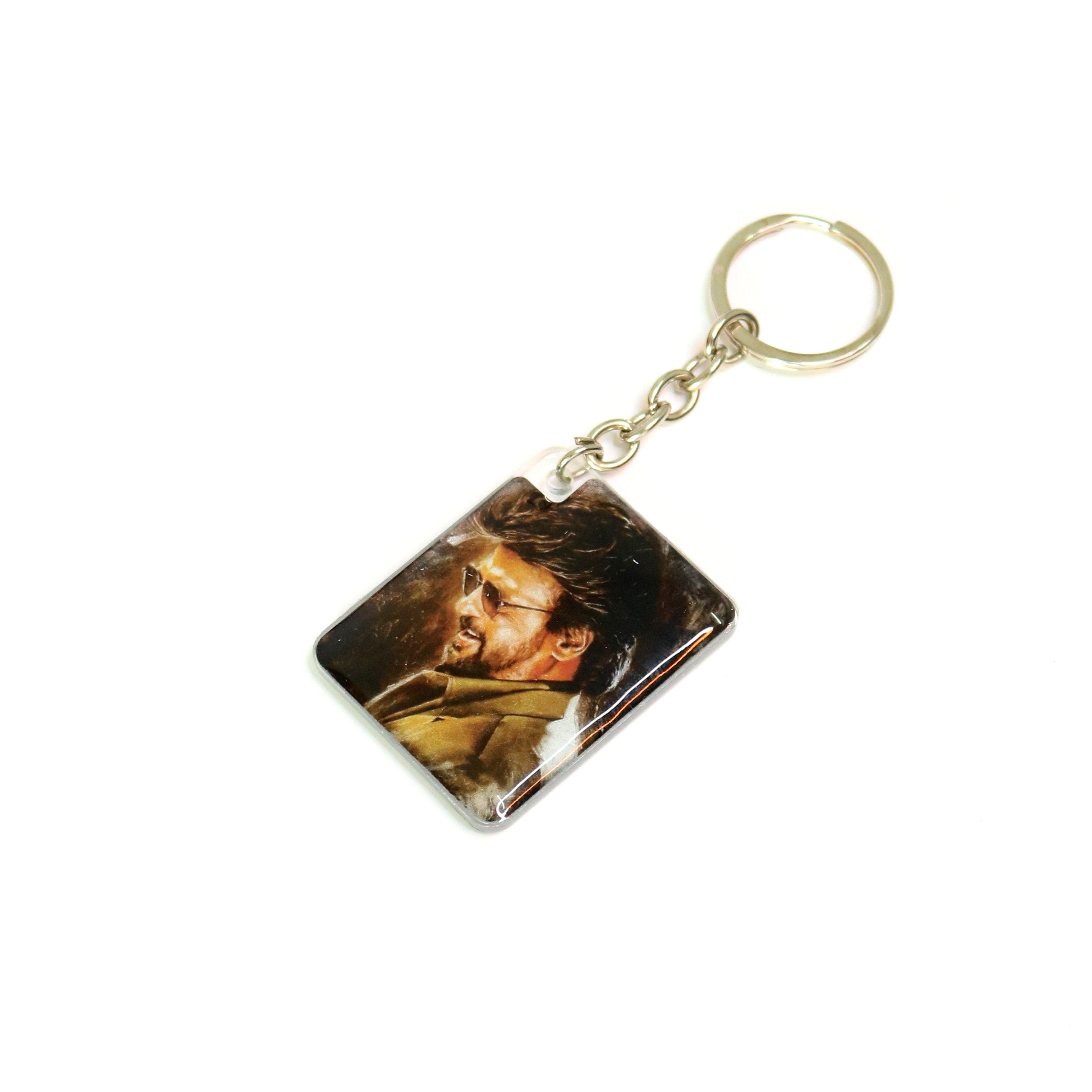 Rajinikanth Photo Printed Keychain - Orbiz Creativez