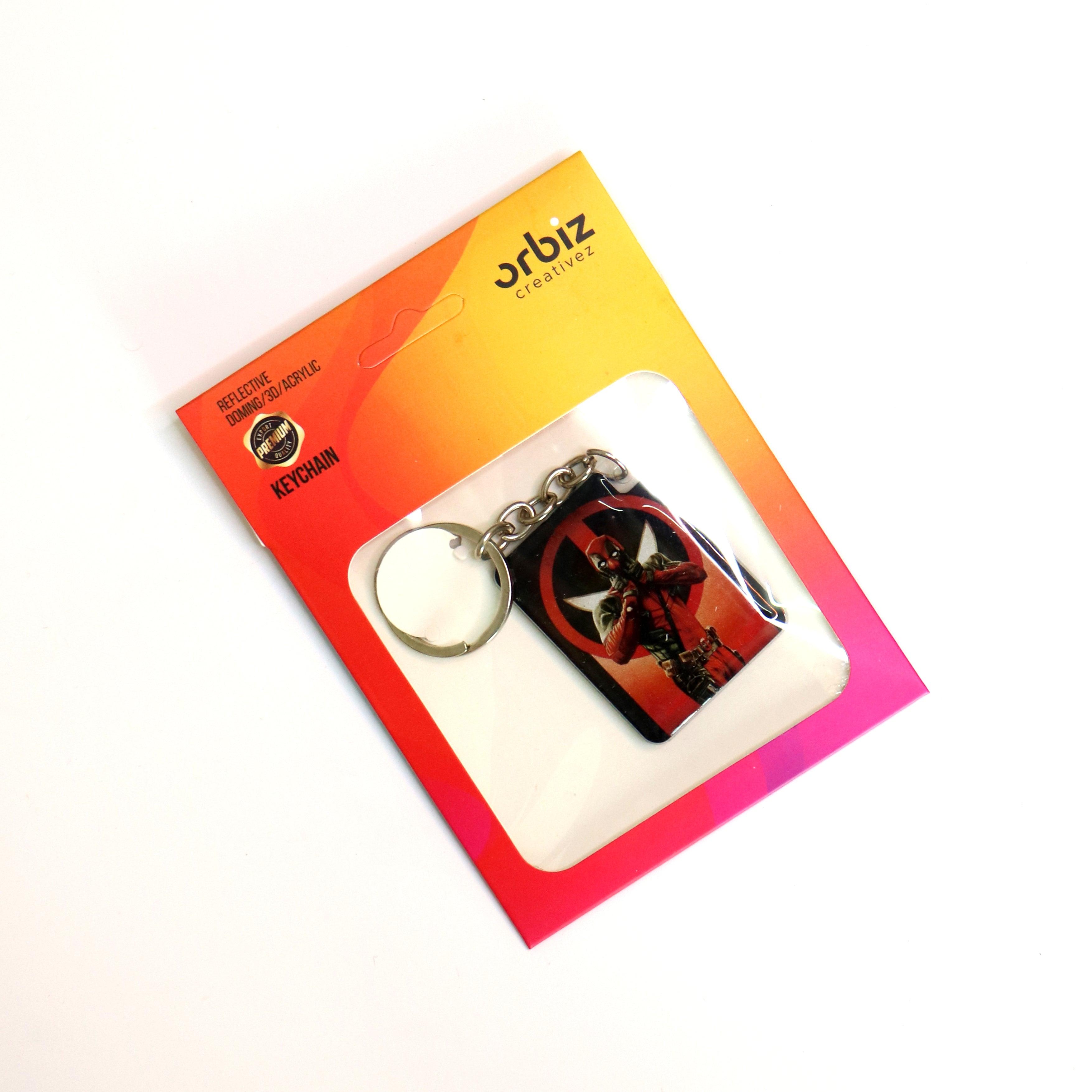 Dead Pool Photo Printed Keychain - Orbiz Creativez
