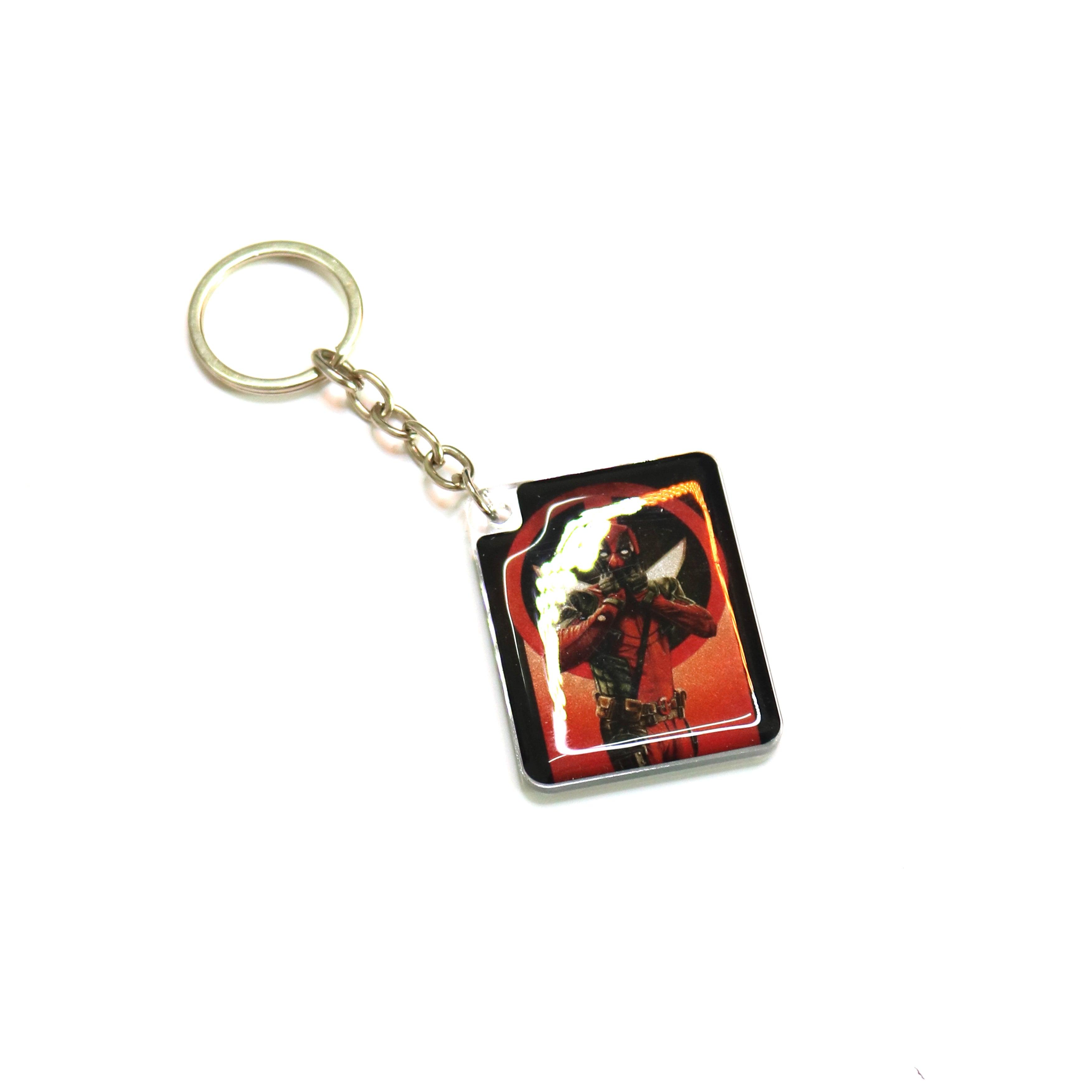 Dead Pool Photo Printed Keychain - Orbiz Creativez