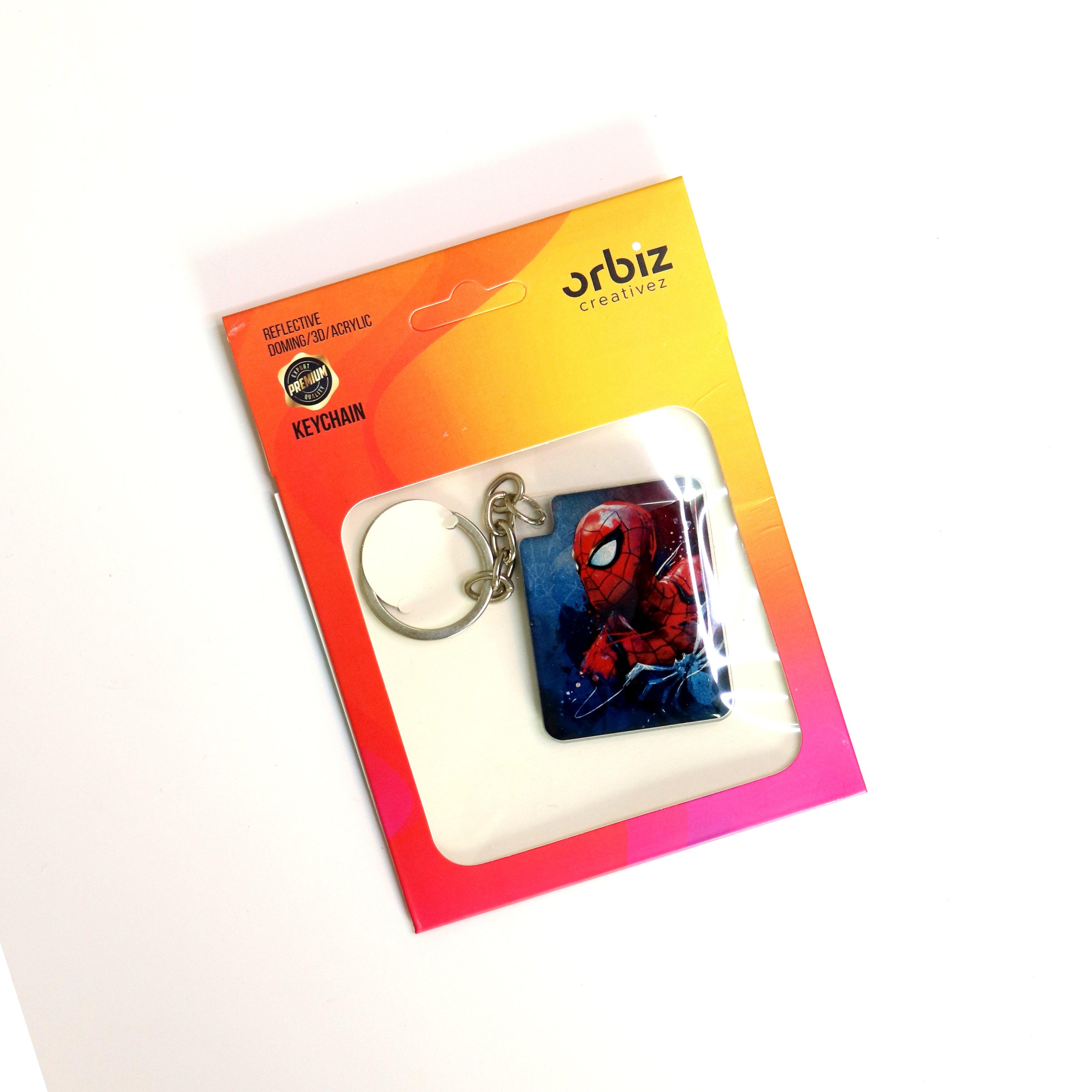 Spiderman Photo Printed Keychain - Orbiz Creativez