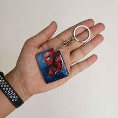 Spiderman Photo Printed Keychain - Orbiz Creativez