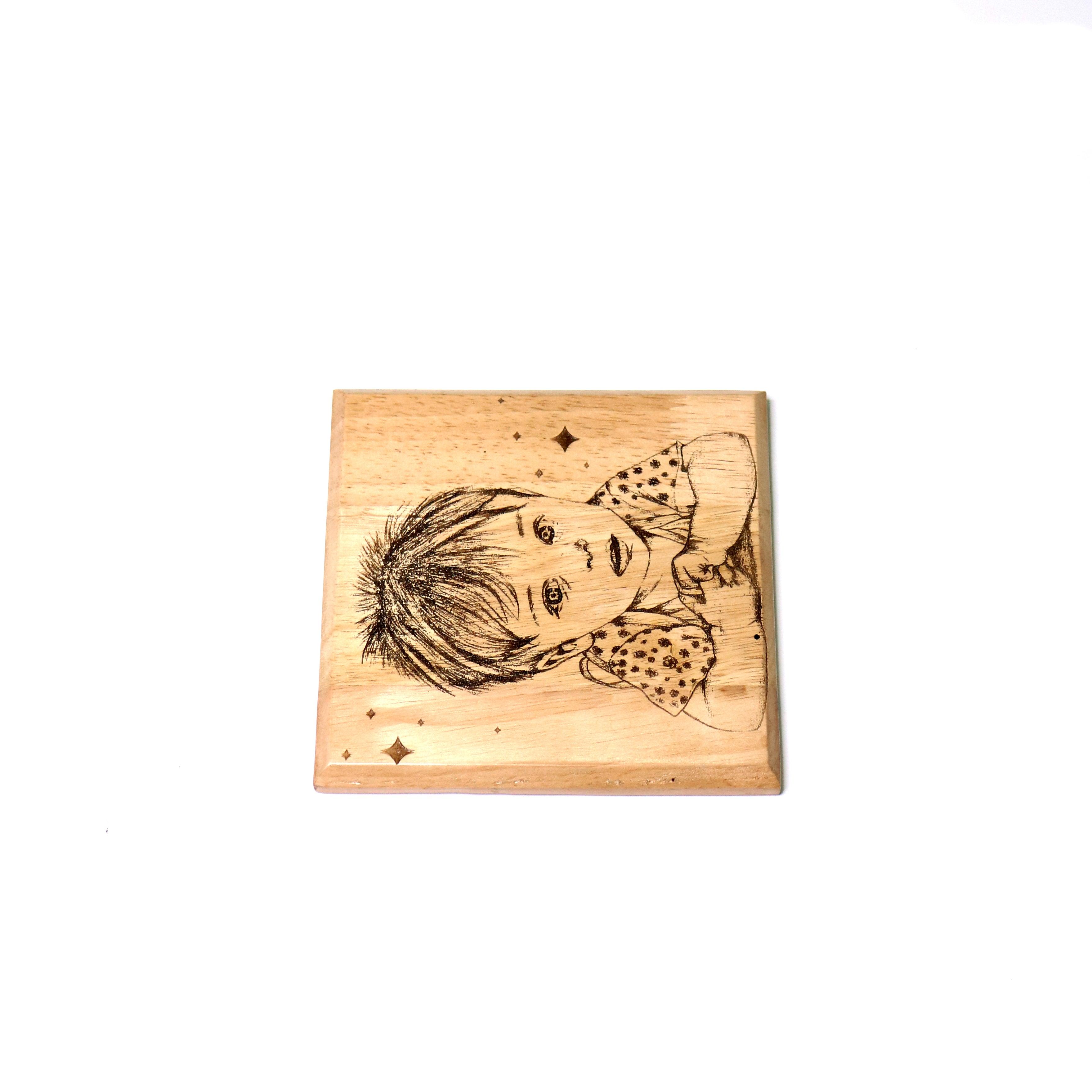 Personalized Engraved Wooden Photo Plaque - Orbiz Creativez