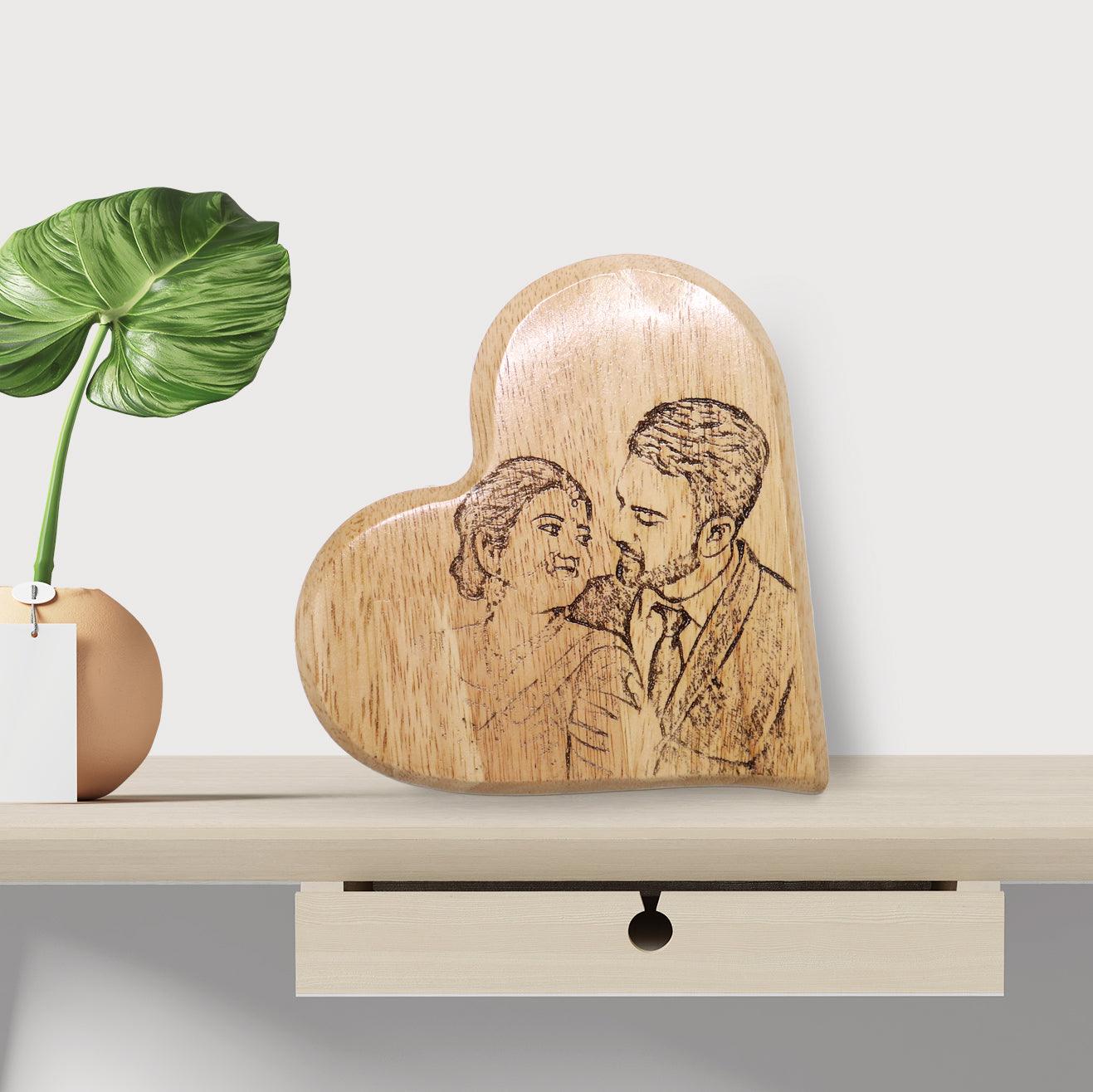 Personalized Engraved Wooden Photo Plaque - Orbiz Creativez