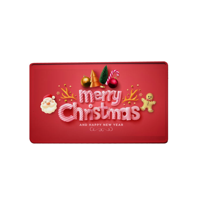 Merry Christmas Red fun plate