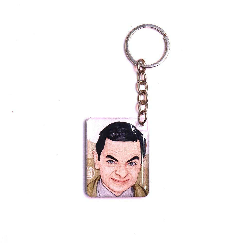 Mr Bean Photo Printed Keychain - Orbiz Creativez