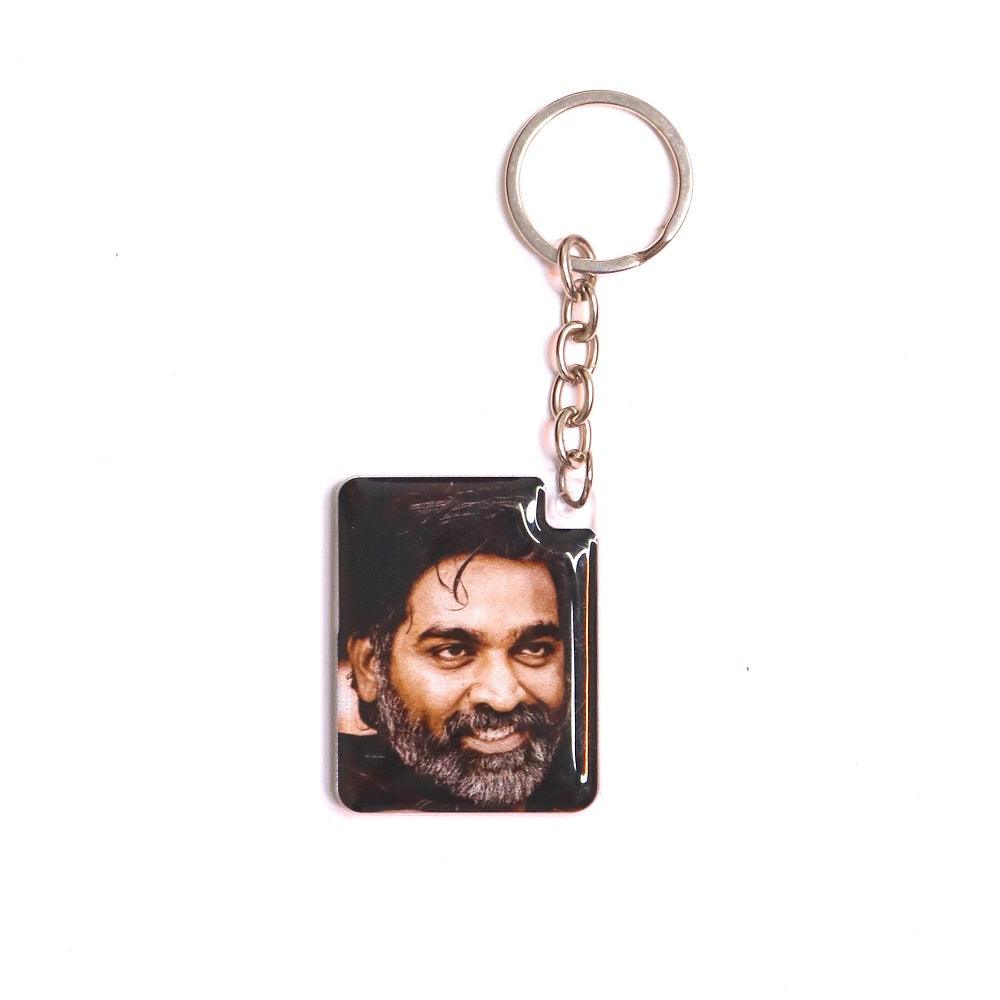 Vijay Sethupathi Photo Printed Keychain - Orbiz Creativez