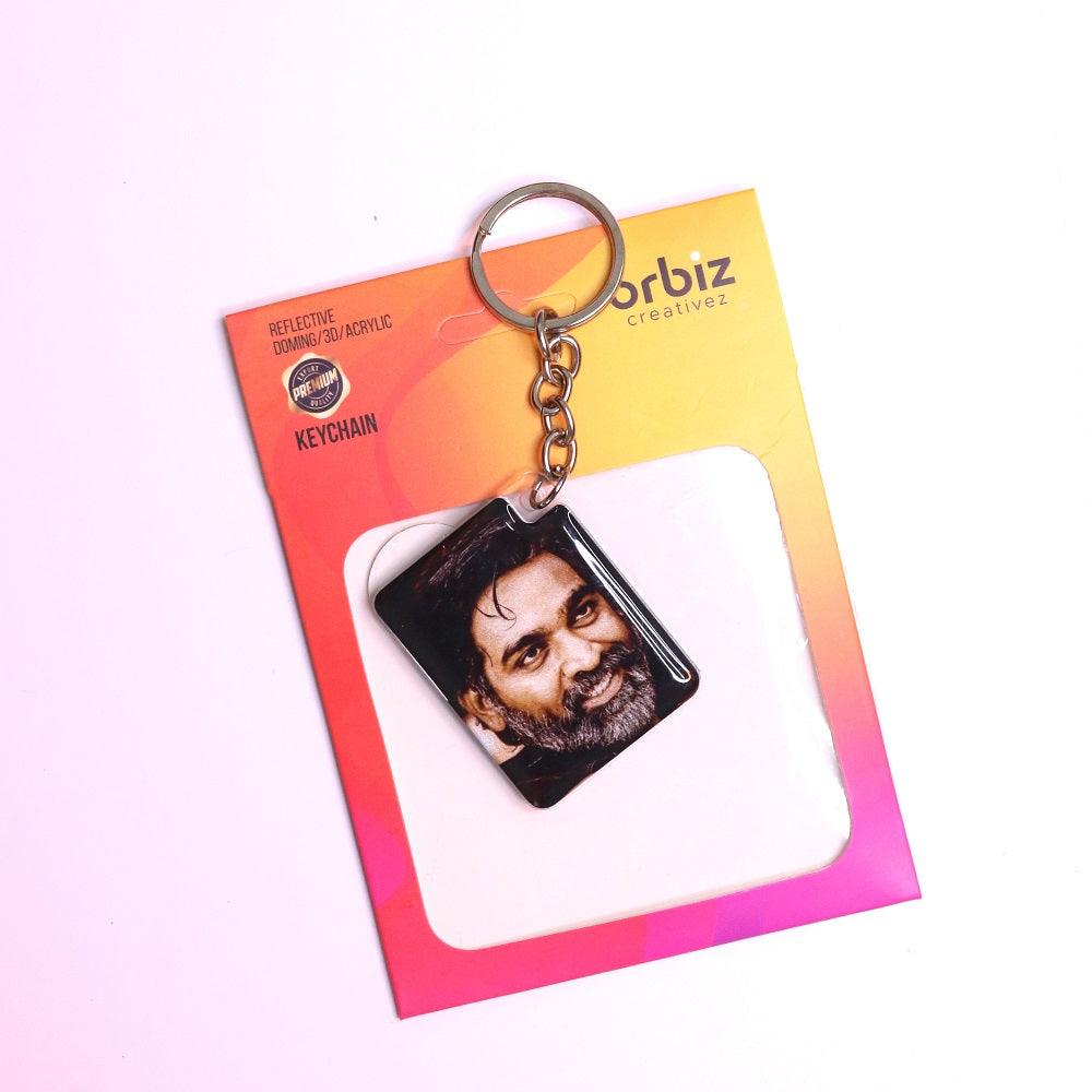 Vijay Sethupathi Photo Printed Keychain - Orbiz Creativez