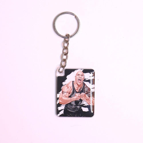 The Rock Photo Printed Keychain