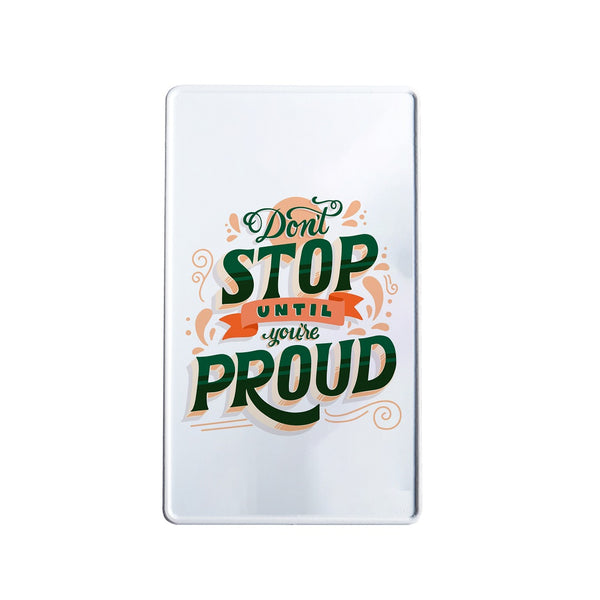 Personalised Aluminium Fun Plate, Dont Stop Until Proud
