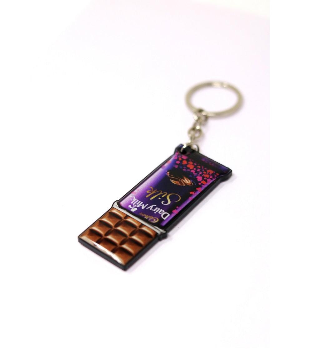 Dairy Milk Shape Keychain - Orbiz Creativez