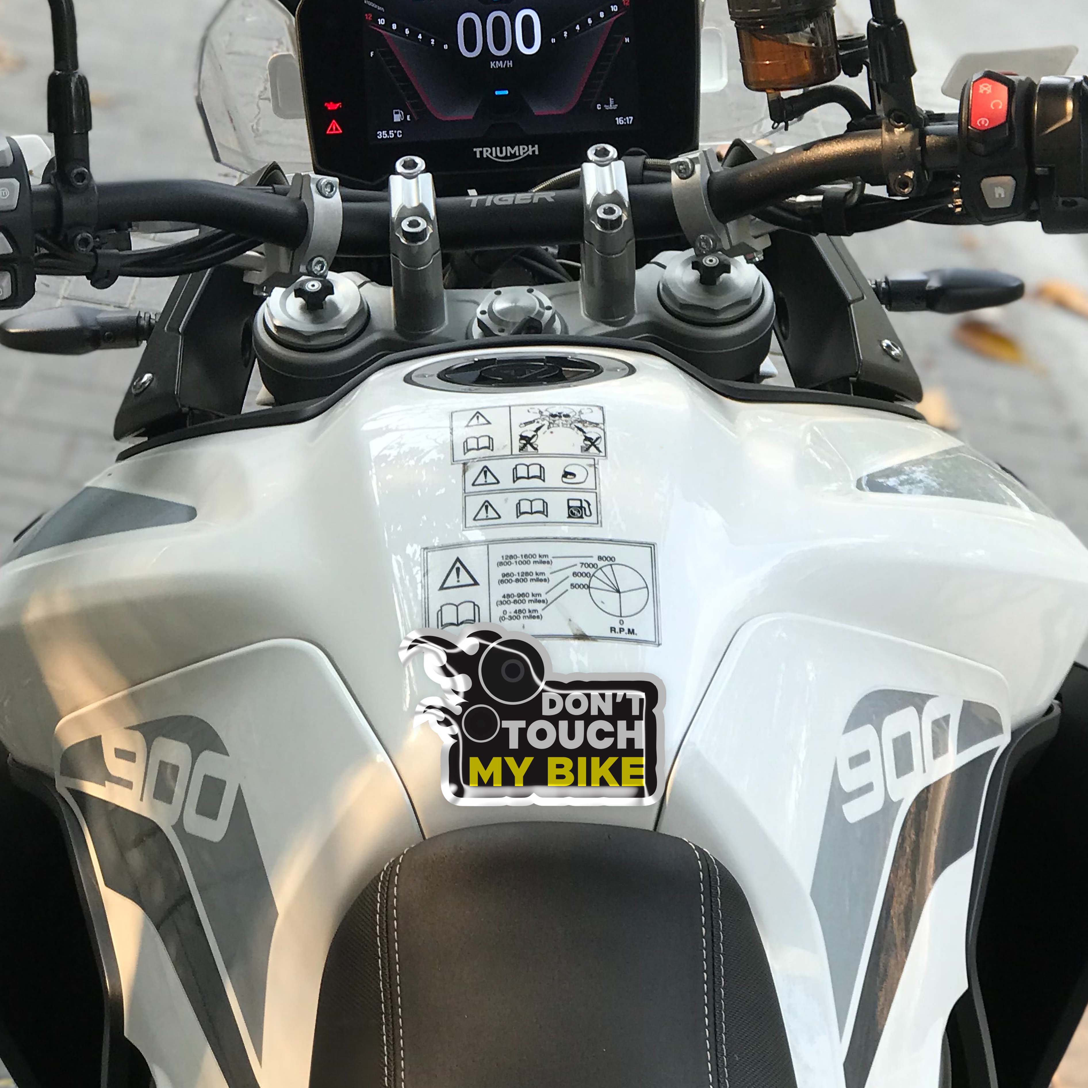 Dont Touch Bike Gel Sticker - Orbiz Creativez