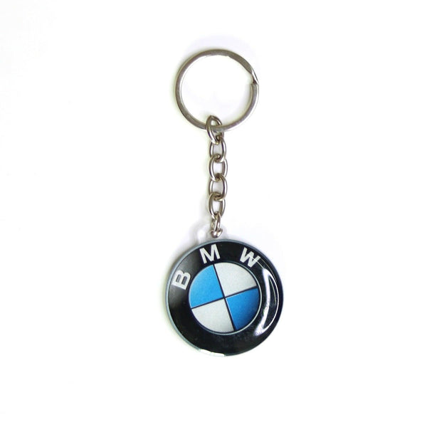 BMW Car Keyring Keychain With 3D Logo Both Sides COME IN A GIFT BOX / Blue  White