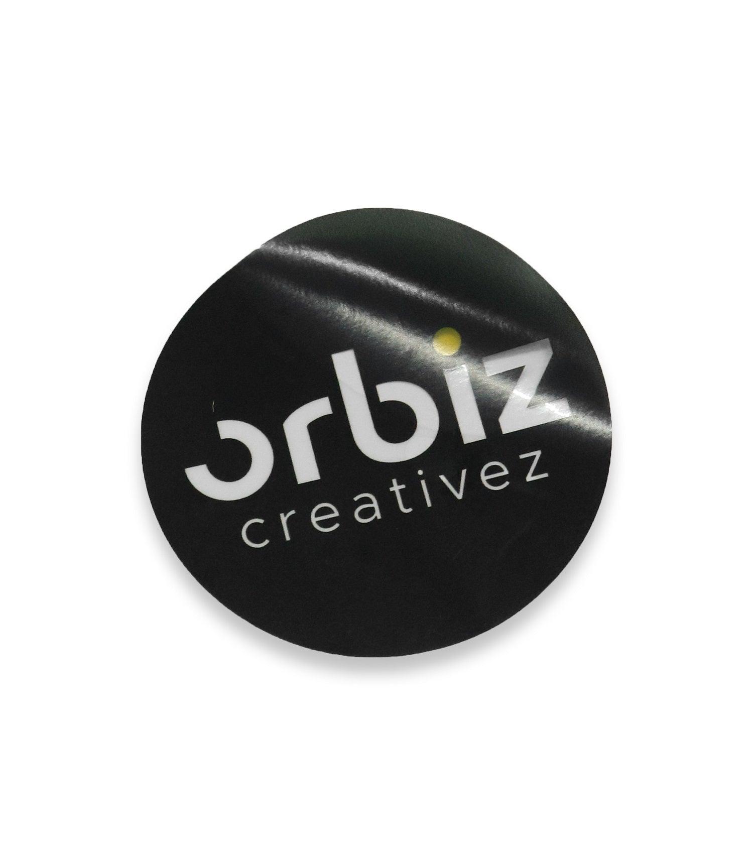 Branded clear sticker - Orbiz Creativez