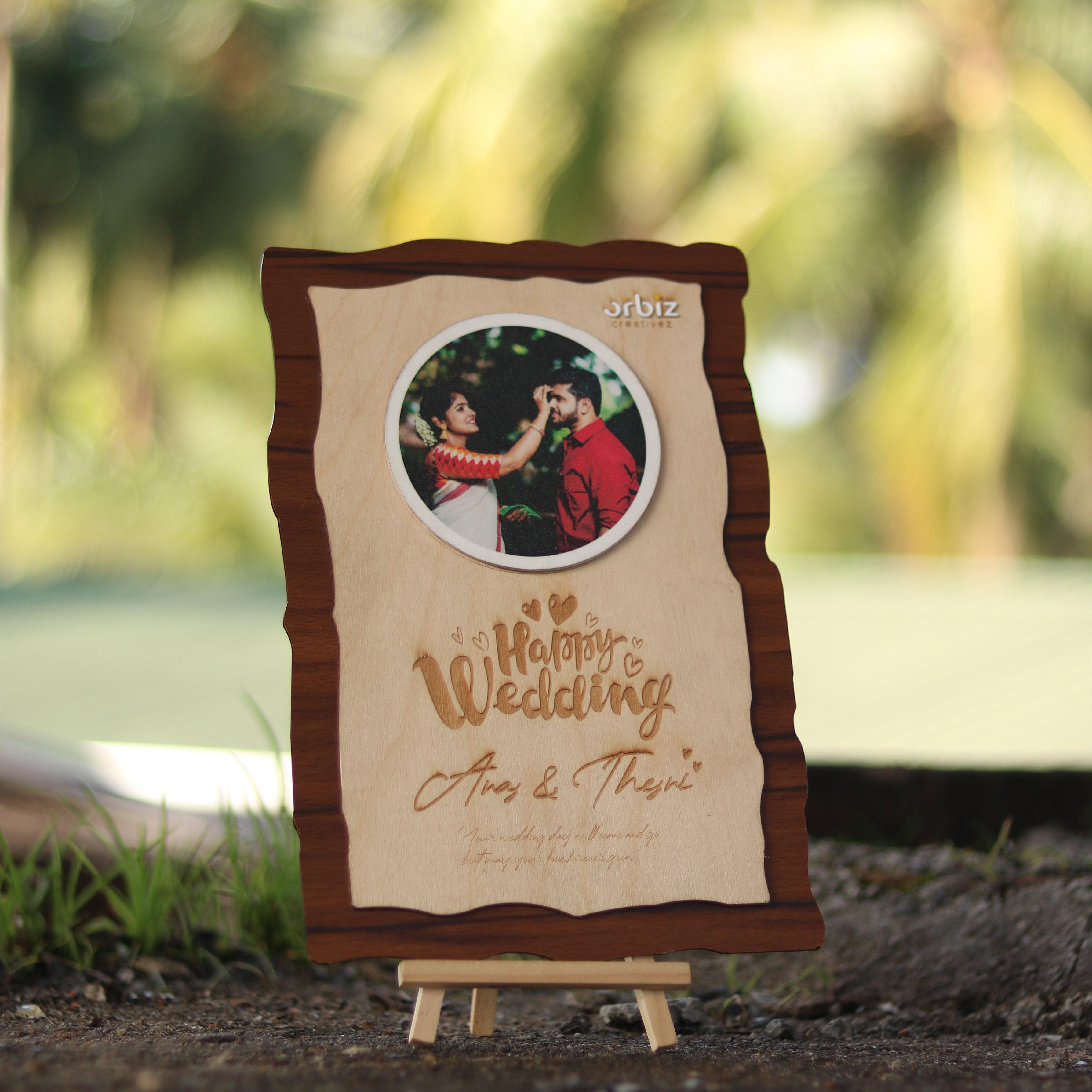 Customized Wedding Photo Frame - Orbiz Creativez