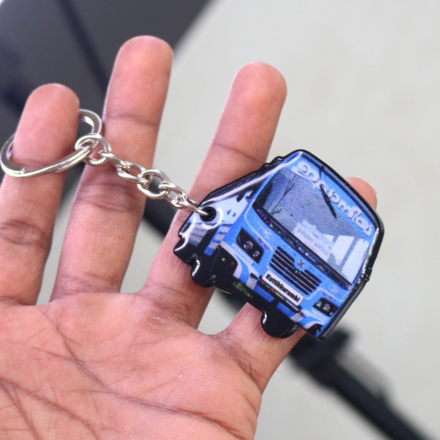 Customized Bus Shape Keychain - Orbiz Creativez