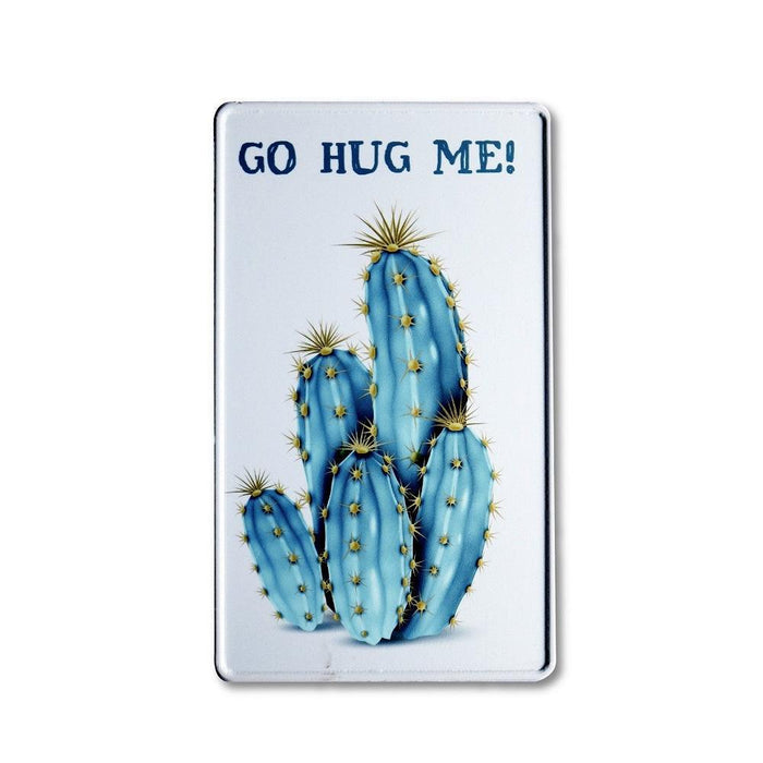 Go Hug Me Blue Cactus fun plate