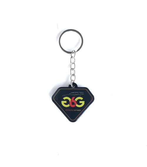 Customised Keychain, Black Shield Shape With Logo