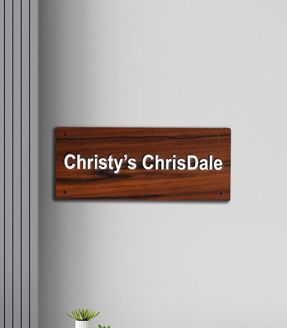 Customized Acrylic House Name Board - Orbiz Creativez