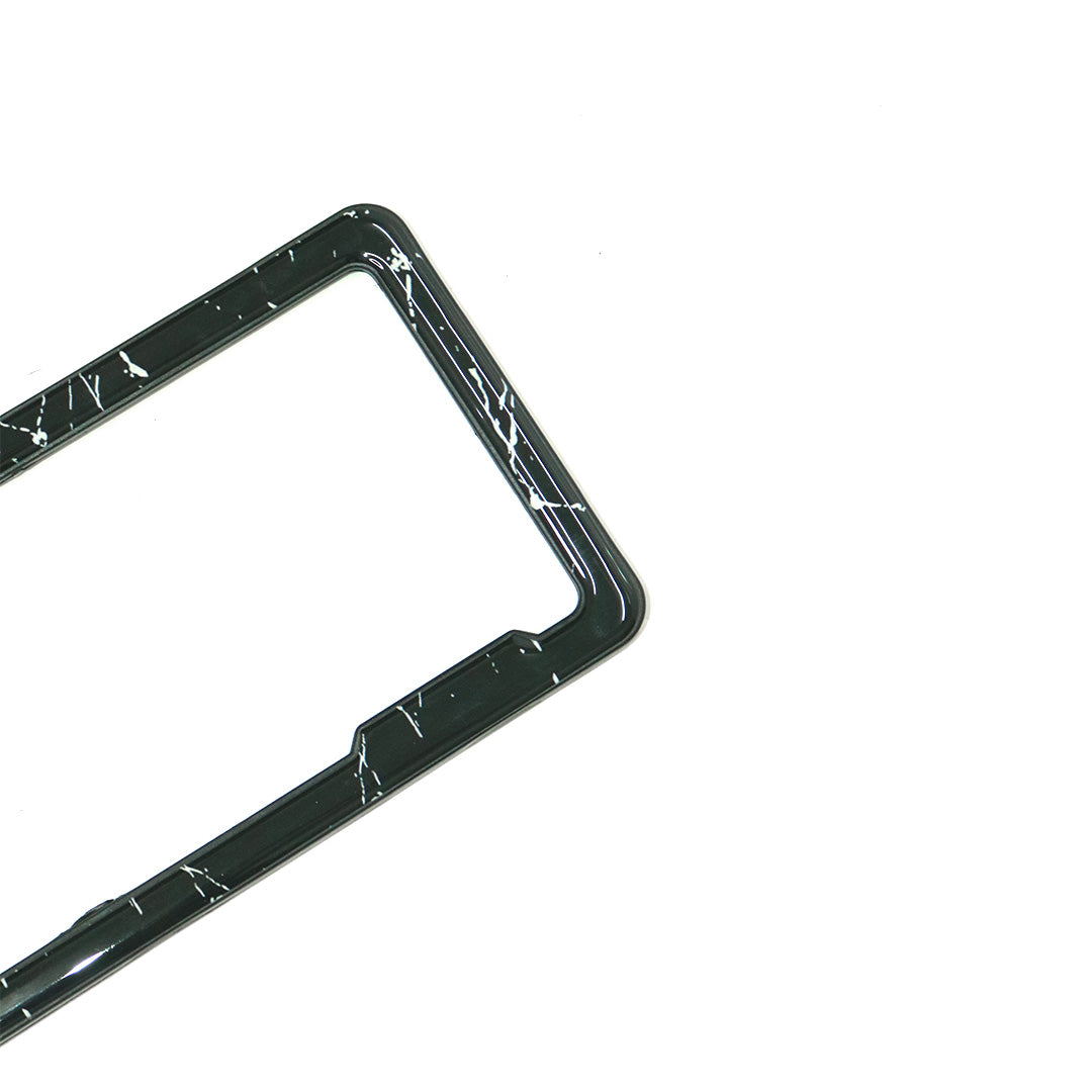 HSRP Car Number Plate Gel Frame - Forged Marble - Orbiz Creativez