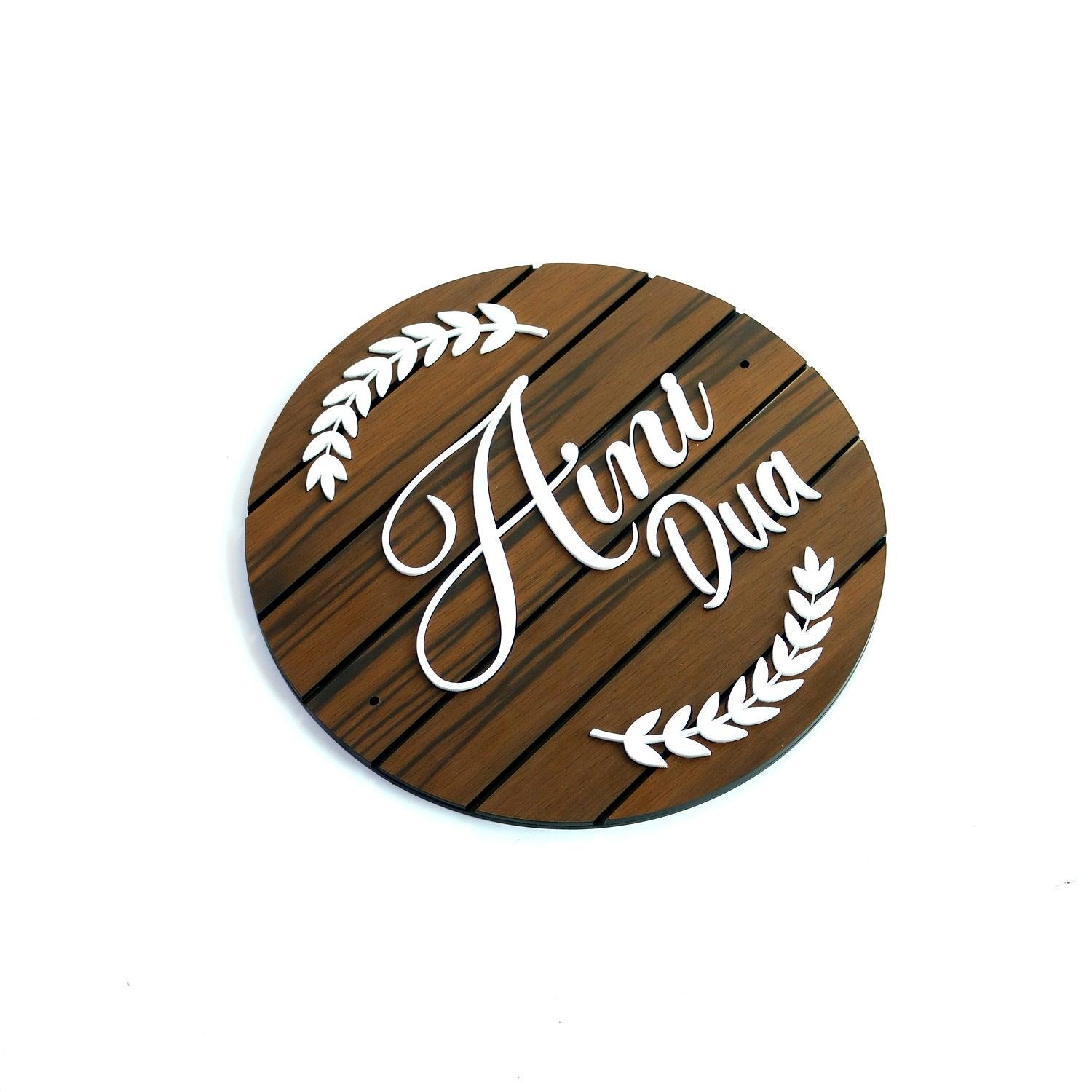 Customized Acrylic House Name Board - Orbiz Creativez