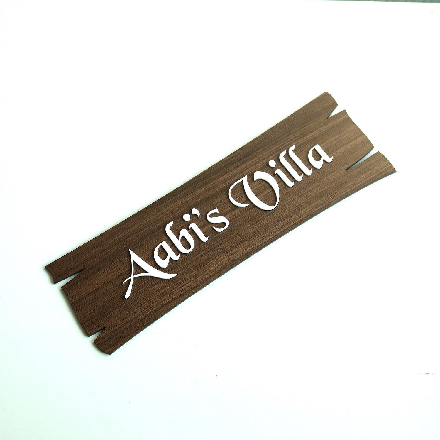 Customized Acrylic House Name Board - Orbiz Creativez