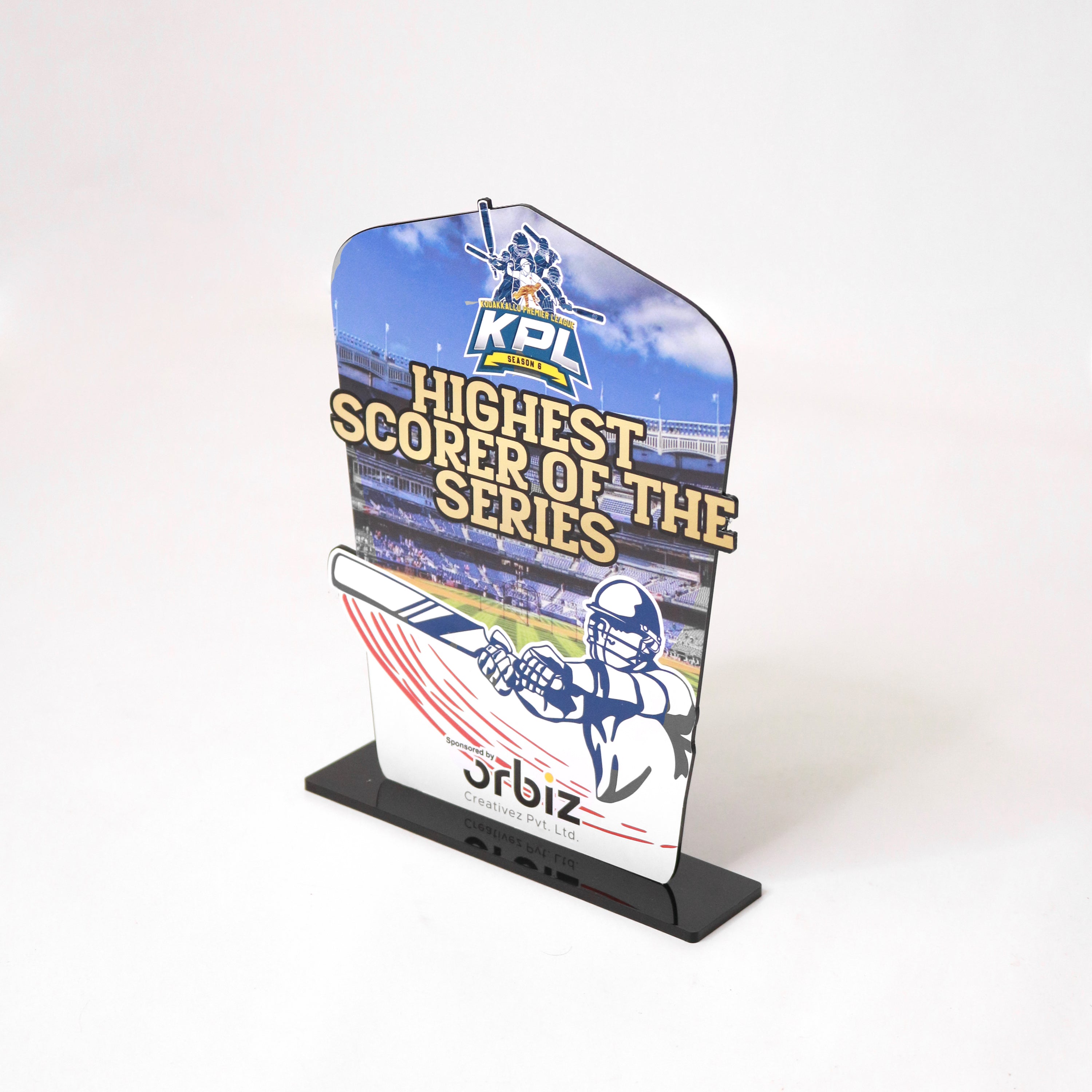 Highest Scorer Cricket Mementos - Orbiz Creativez