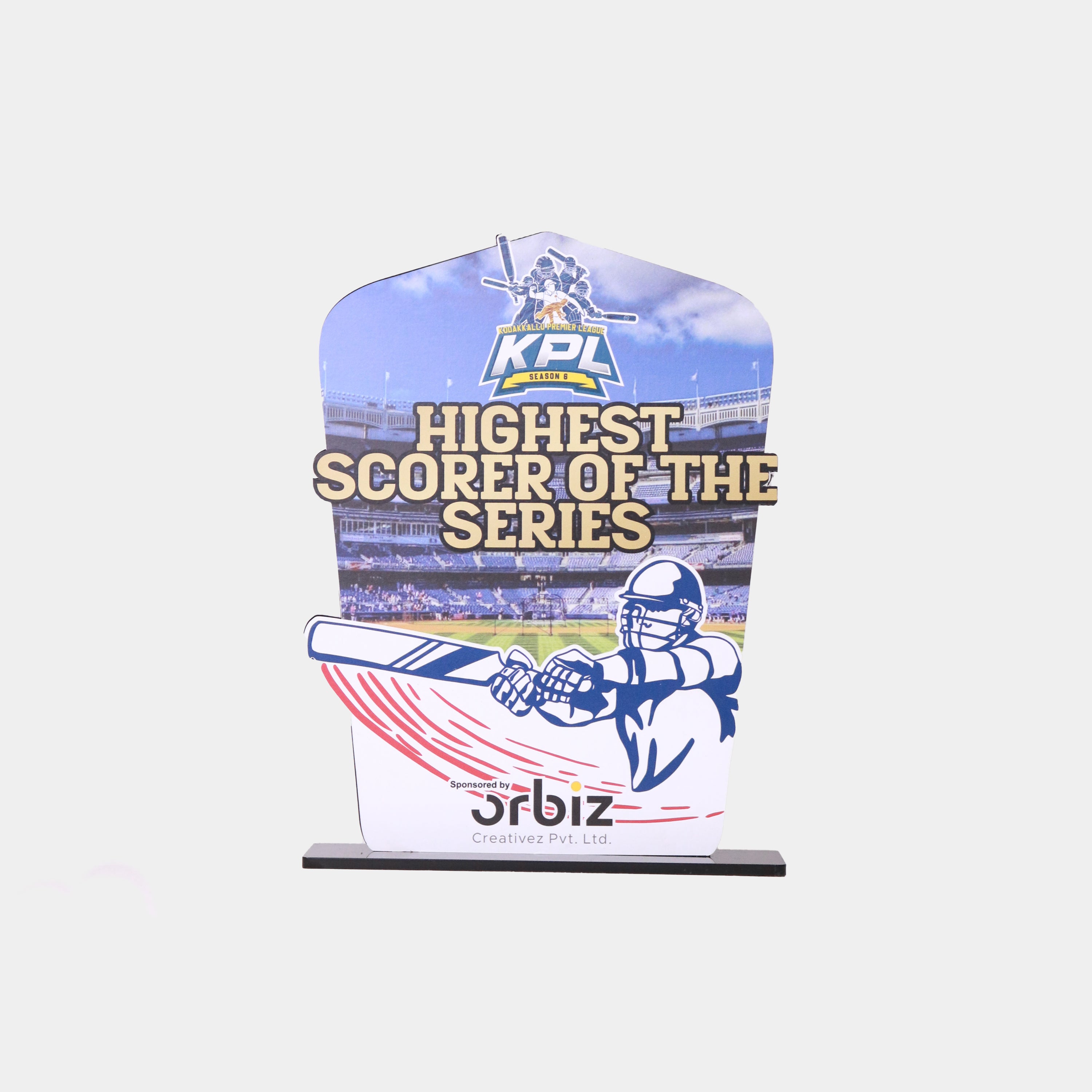 Highest Scorer Cricket Mementos - Orbiz Creativez