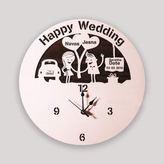 Customized Wedding Clock - Orbiz Creativez