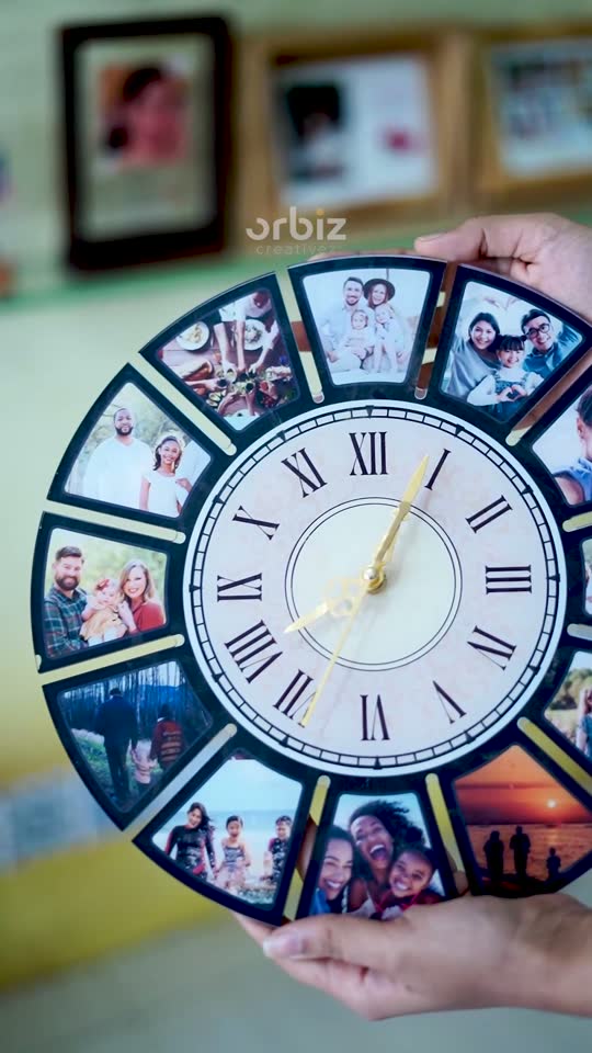 Personalised photo clock