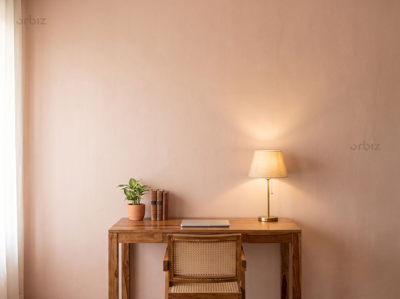A3 acrylic frame shown to scale above a 48 inch desk